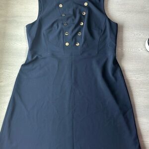 Tommy Hilfiger Blue Sleeveless Sheath Dress